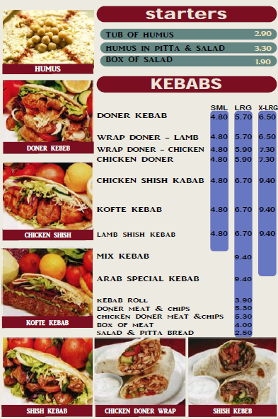 order your food from the menu